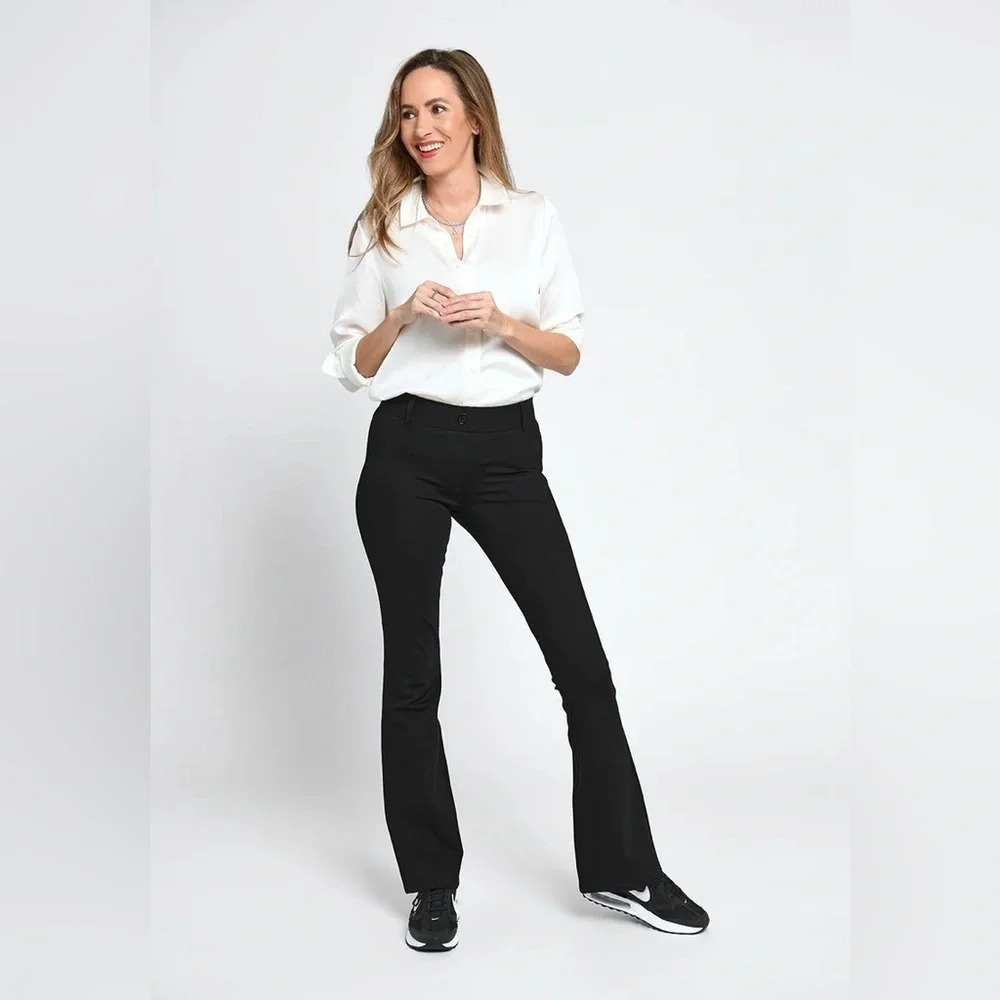 NWT Betabrand Classic Dress Pant Bootcut Yoga Pant Black size XSP